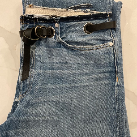 RAG & BONE WOMENS SUPER HIGH RUTH STRAIGHT LEG JEANS-RARE - Picture 3 of 16